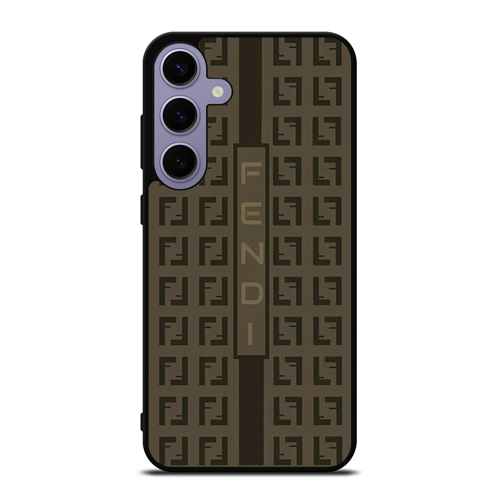 FENDI ROMA BROWN PATTERN 2 Samsung Galaxy S24 Plus Case Cover