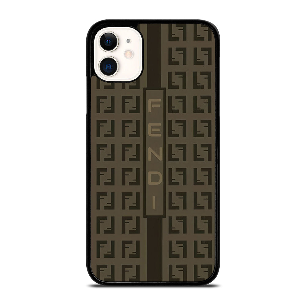 FENDI ROMA BROWN PATTERN 2 iPhone 11 Case Cover