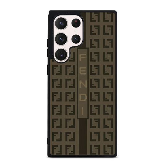 FENDI ROMA BROWN PATTERN 2 Samsung Galaxy S23 Ultra Case Cover