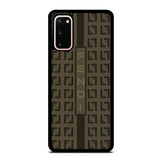 FENDI ROMA BROWN PATTERN 2 Samsung Galaxy S20 Case Cover