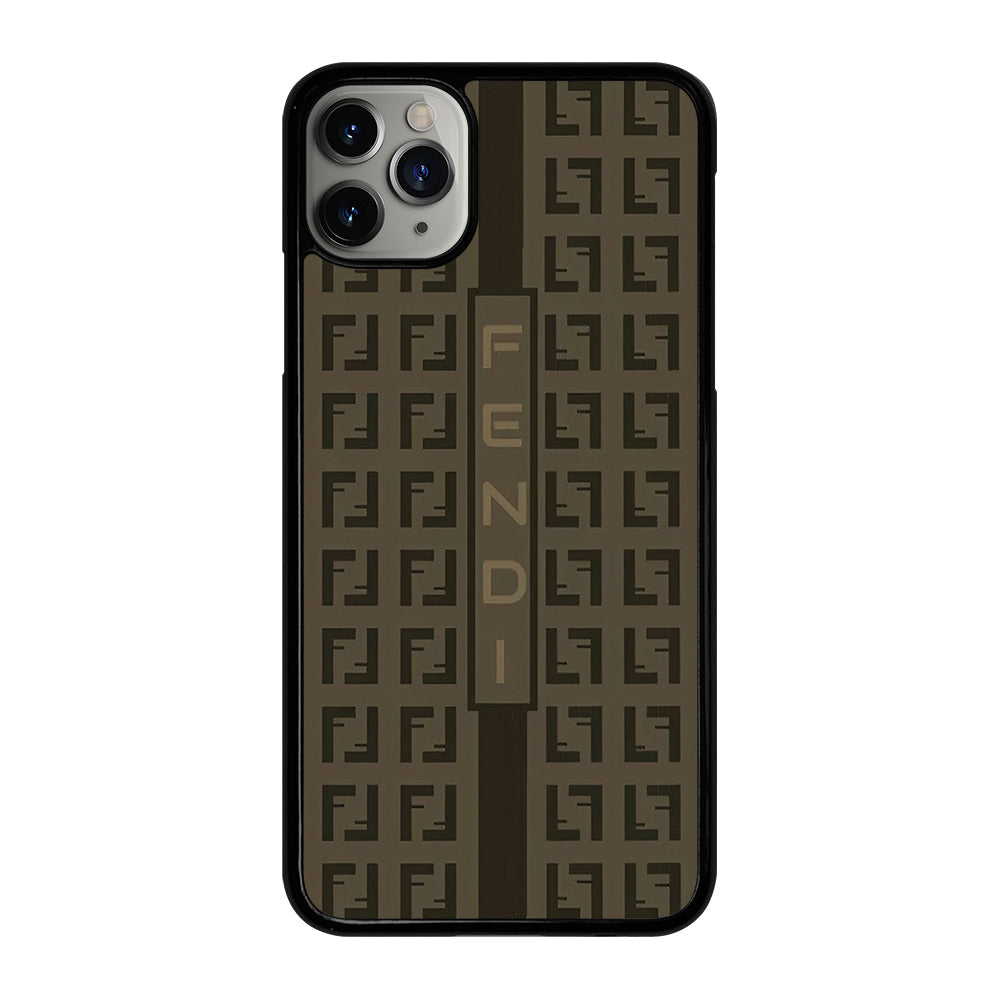 FENDI ROMA BROWN PATTERN 2 iPhone 11 Pro Max Case Cover