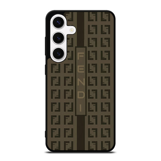 FENDI ROMA BROWN PATTERN 2 Samsung Galaxy S24 Case Cover