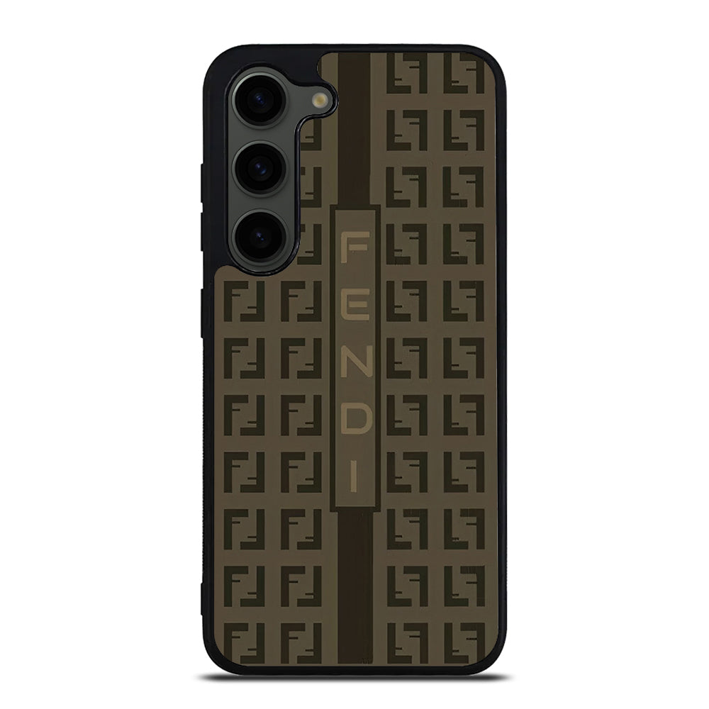 FENDI ROMA BROWN PATTERN 2 Samsung Galaxy S23 Plus Case Cover