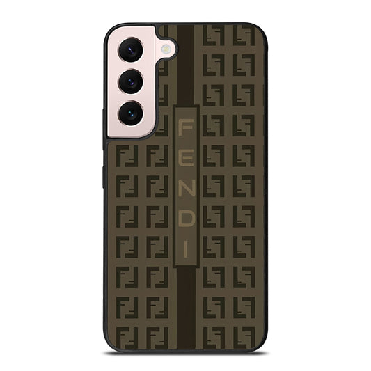 FENDI ROMA BROWN PATTERN 2 Samsung Galaxy S22 Plus Case Cover