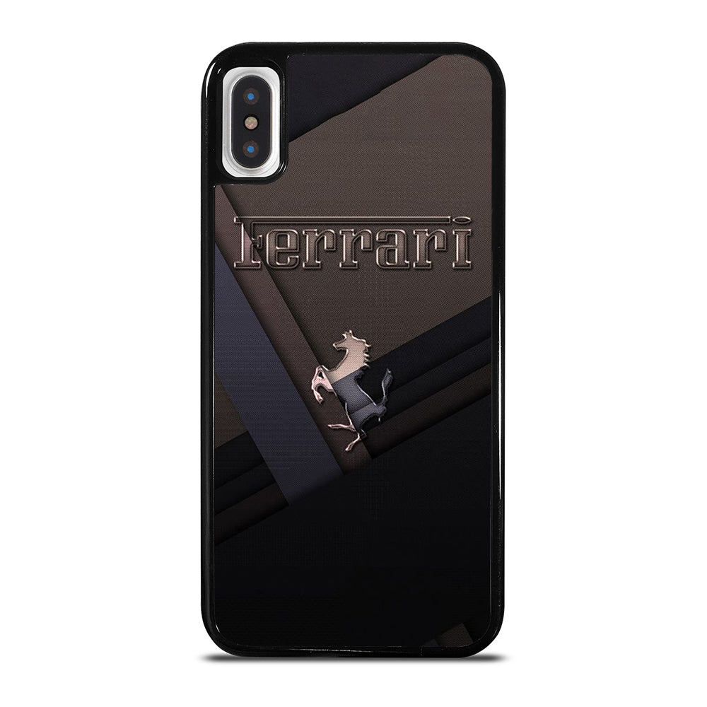 FERRARI METAL ICON iPhone X / XS Case Cover