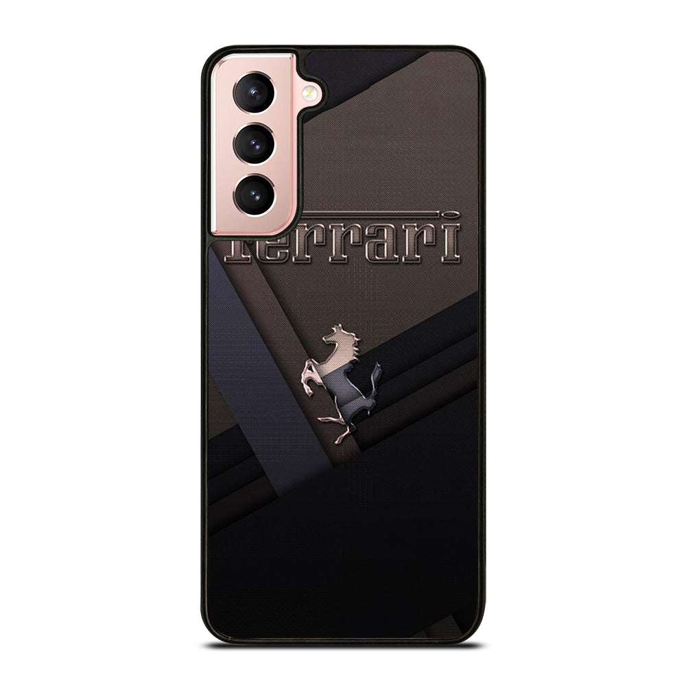 FERRARI METAL ICON Samsung Galaxy S21 Case Cover