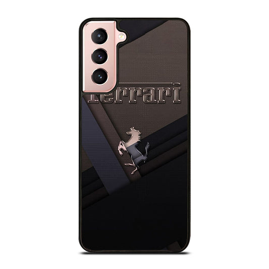 FERRARI METAL ICON Samsung Galaxy S21 Case Cover