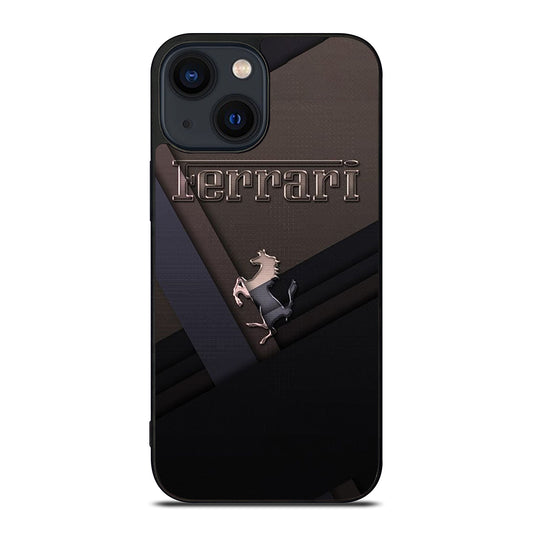 FERRARI METAL ICON iPhone 14 Plus Case Cover