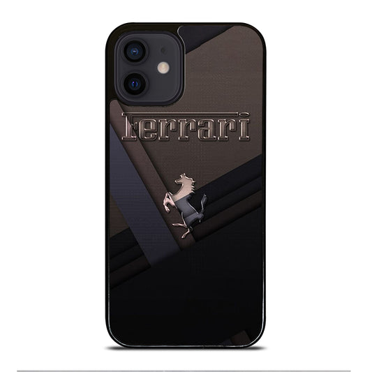 FERRARI METAL ICON iPhone 12 Mini Case Cover