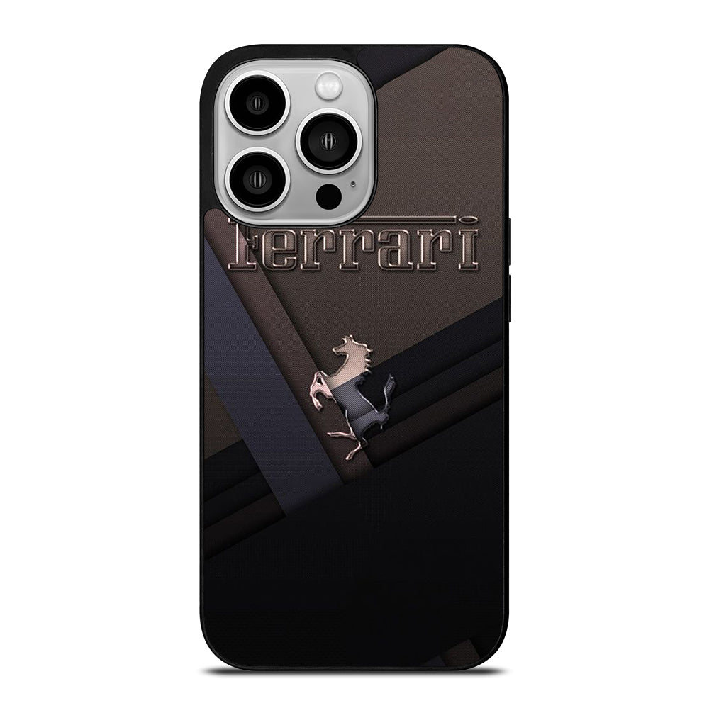 FERRARI METAL ICON iPhone 14 Pro Case Cover