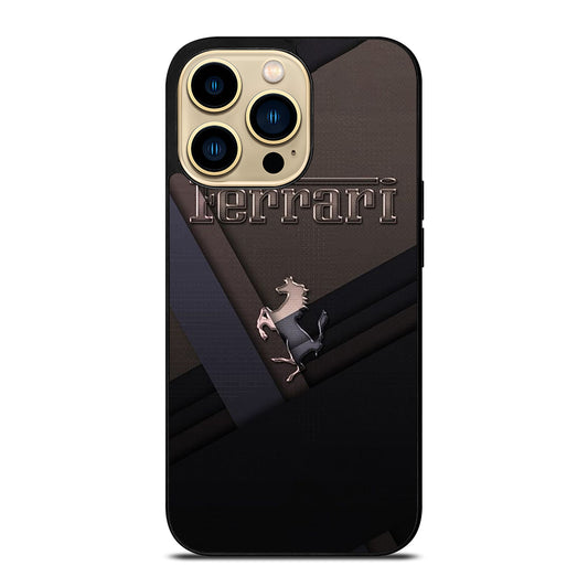 FERRARI METAL ICON iPhone 14 Pro Max Case Cover
