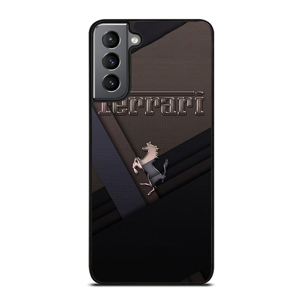 FERRARI METAL ICON Samsung Galaxy S21 Plus Case Cover