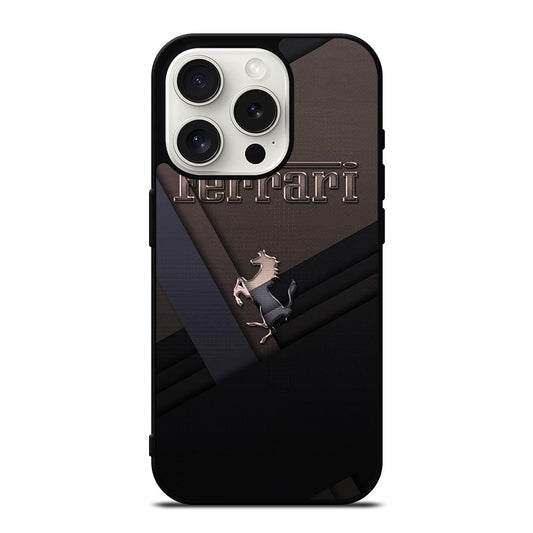 FERRARI METAL ICON iPhone 15 Pro Case Cover