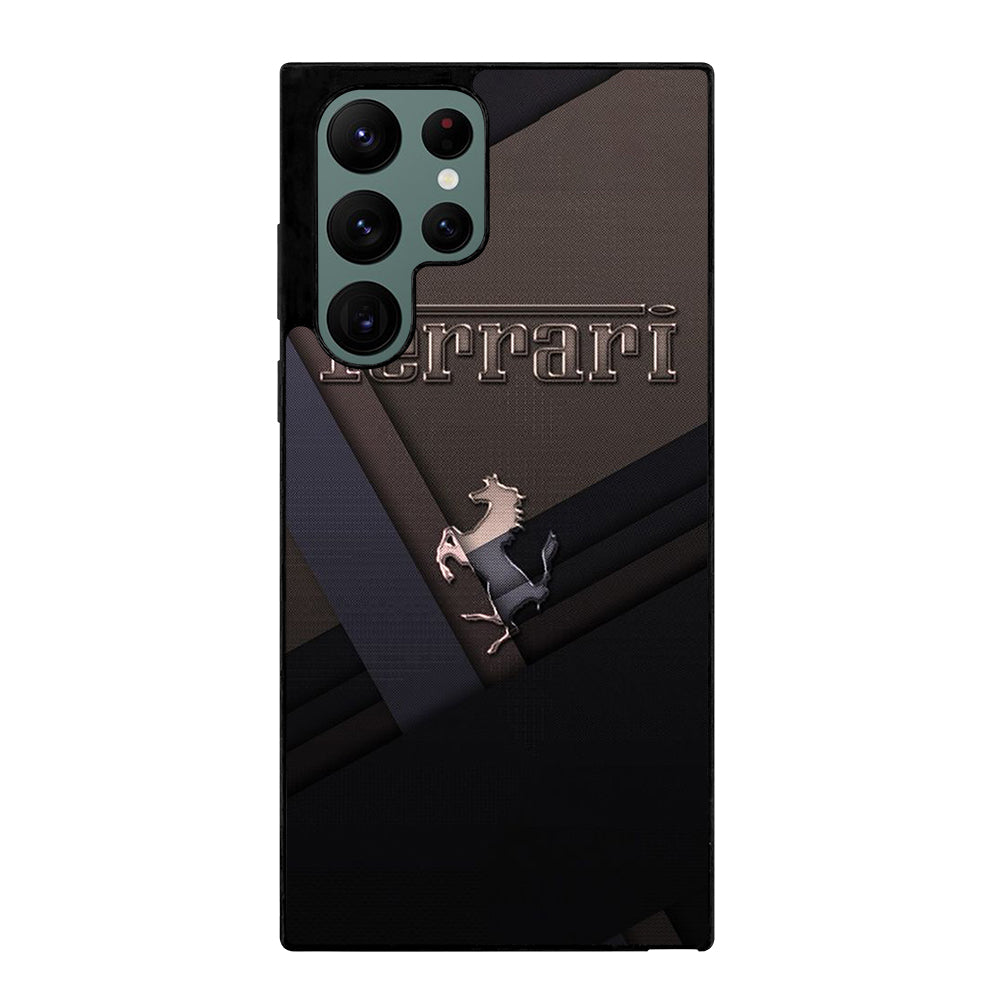 FERRARI METAL ICON Samsung Galaxy S22 Ultra Case Cover