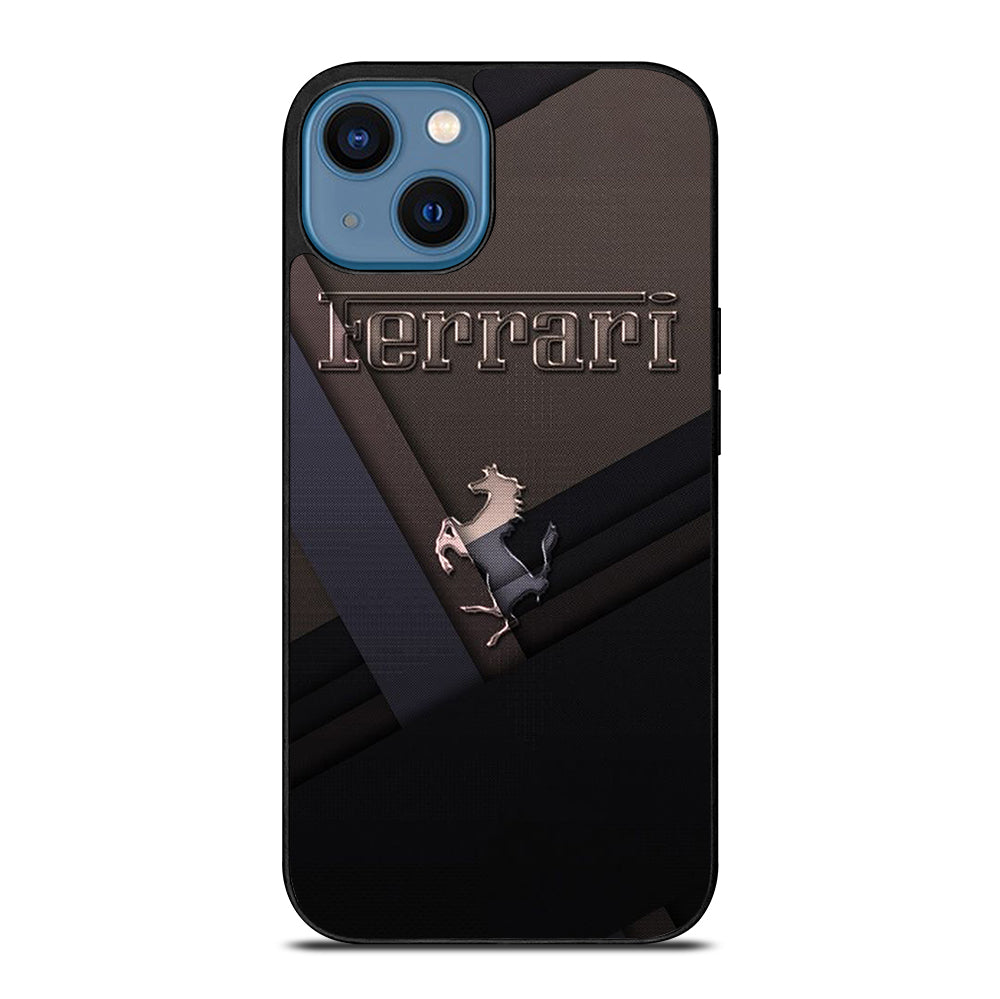 FERRARI METAL ICON iPhone 14 Case Cover