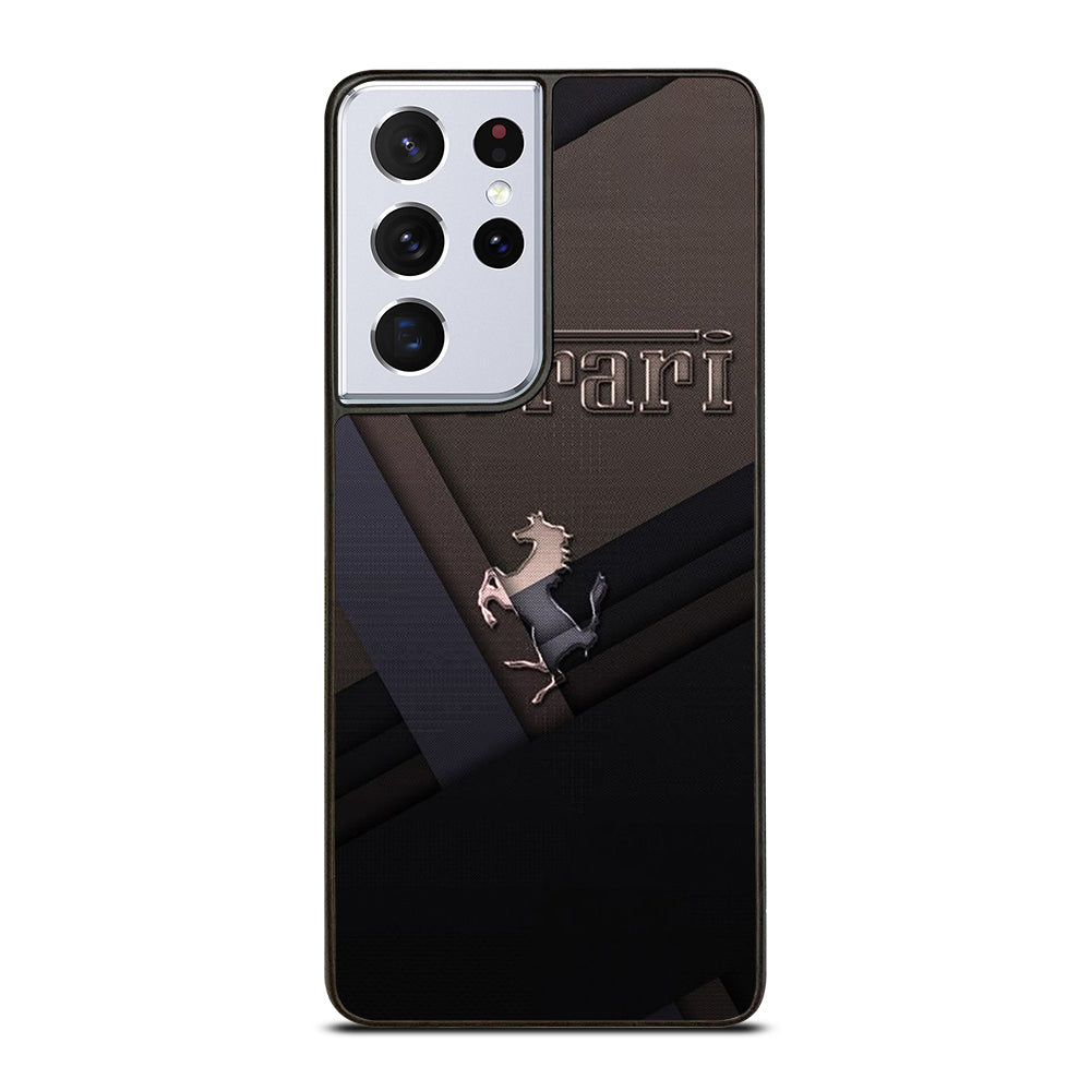 FERRARI METAL ICON Samsung Galaxy S21 Ultra Case Cover