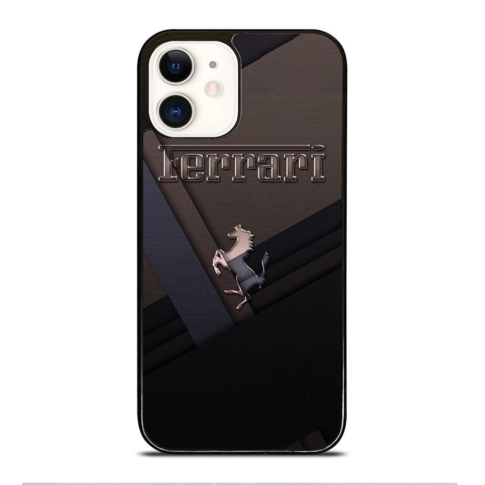 FERRARI METAL ICON iPhone 12 Case Cover