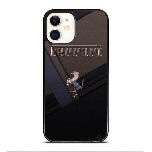 FERRARI METAL ICON iPhone 12 Case Cover