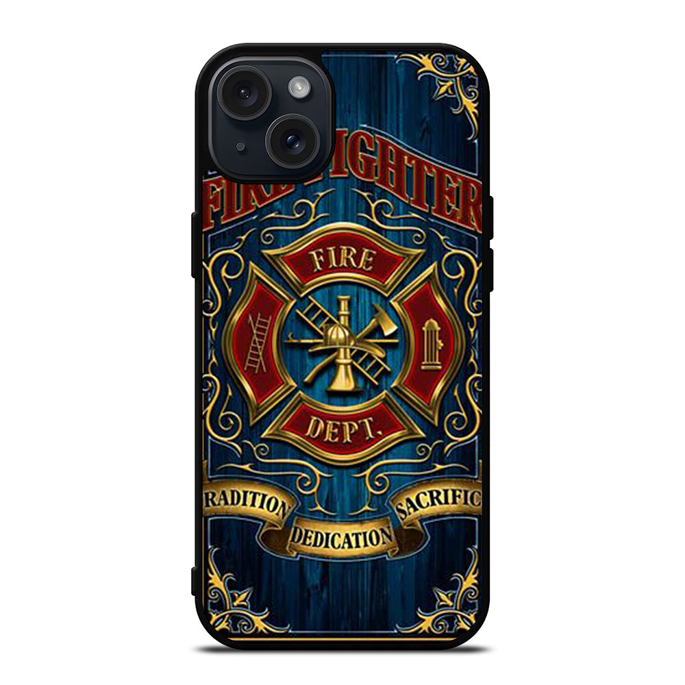 FIREFIGHTER FIREMAN ICON iPhone 15 Plus Case Cover