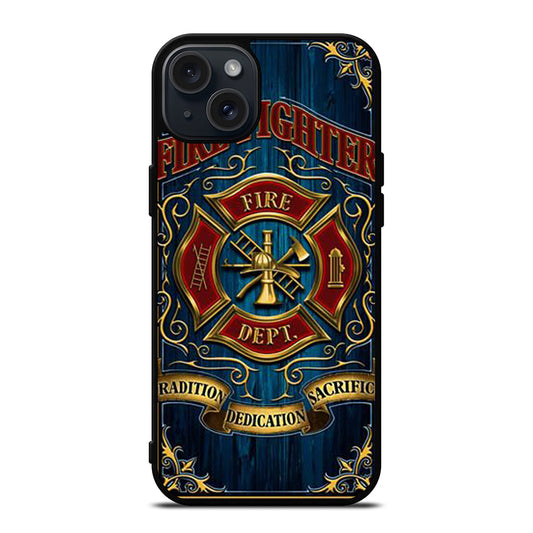 FIREFIGHTER FIREMAN ICON iPhone 15 Plus Case Cover