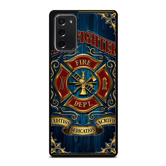 FIREFIGHTER FIREMAN ICON Samsung Galaxy Note 20 Case Cover