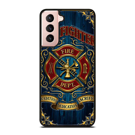 FIREFIGHTER FIREMAN ICON Samsung Galaxy S21 Case Cover