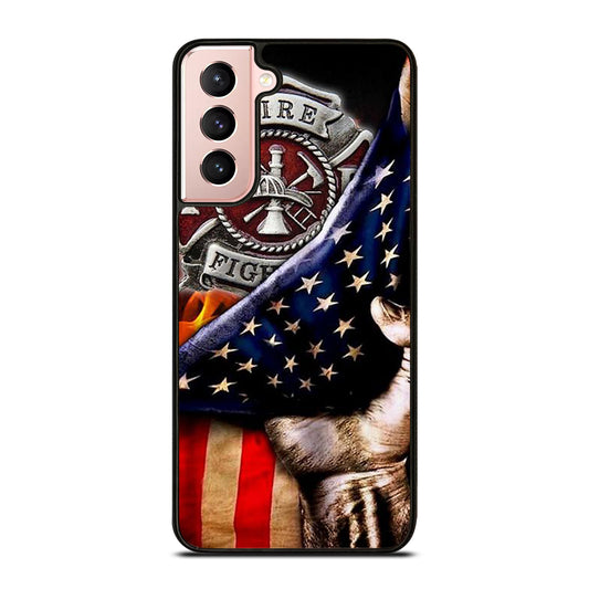 FIREFIGHTER FIREMAN SYMBOL Samsung Galaxy S21 Case Cover