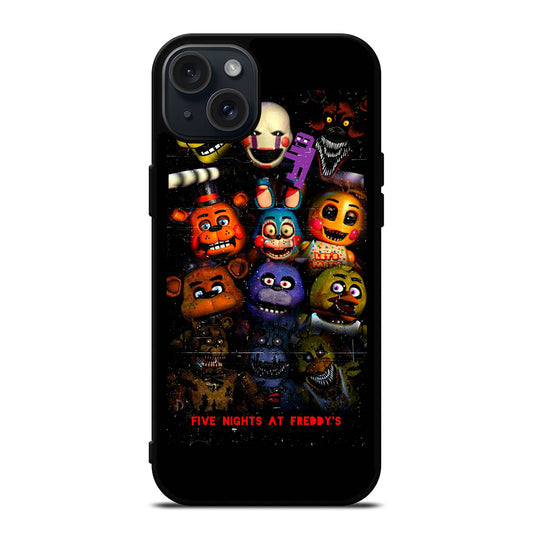 FIVE NIGHTS AT FREDDY'S CHARACTER iPhone 15 Plus Case Cover