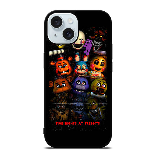 FIVE NIGHTS AT FREDDY'S CHARACTER iPhone 15 Case Cover