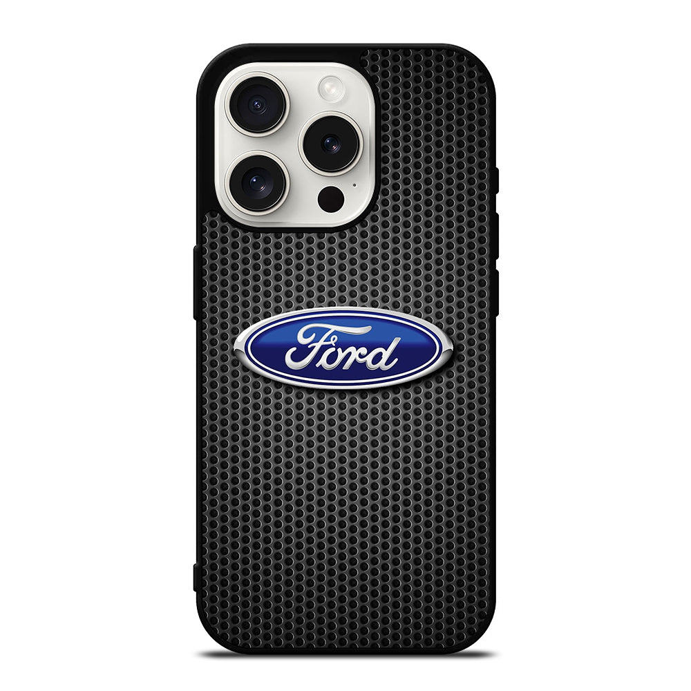 FORD METAL LOGO 2 iPhone 15 Pro Case Cover
