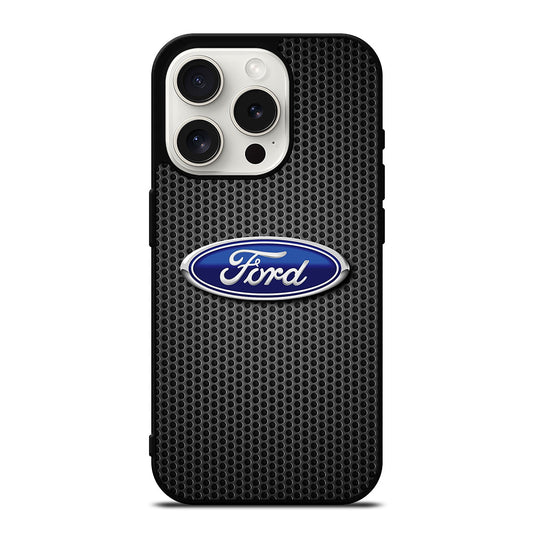 FORD METAL LOGO 2 iPhone 15 Pro Case Cover
