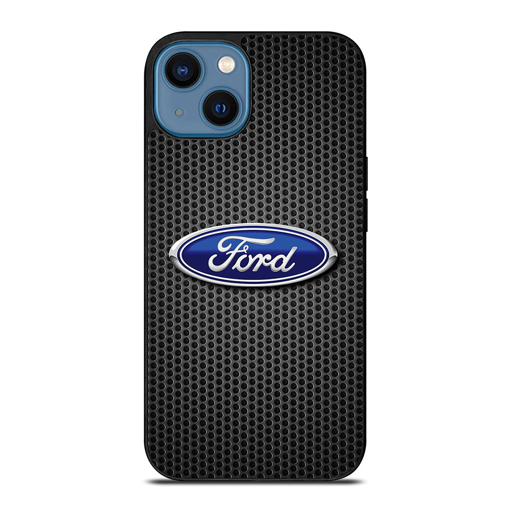 FORD METAL LOGO 2 iPhone 14 Case Cover
