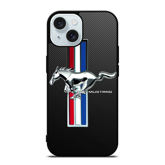 FORD MUSTANG GT CARBON ICON iPhone 15 Case Cover