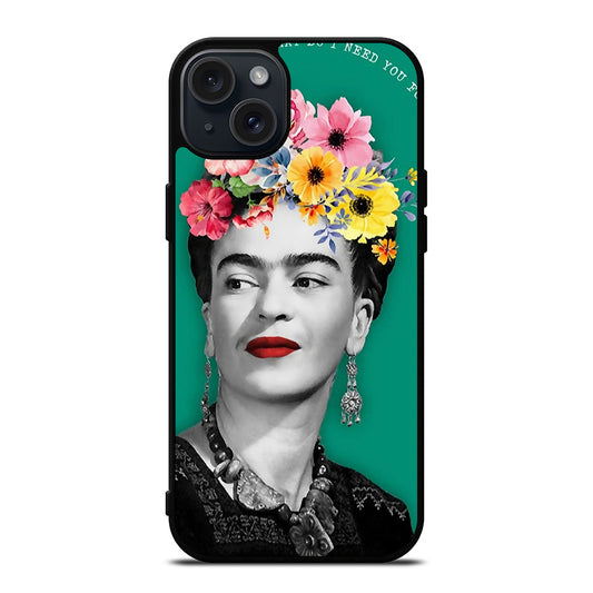 FRIDA KAHLO FACE ART iPhone 15 Plus Case Cover