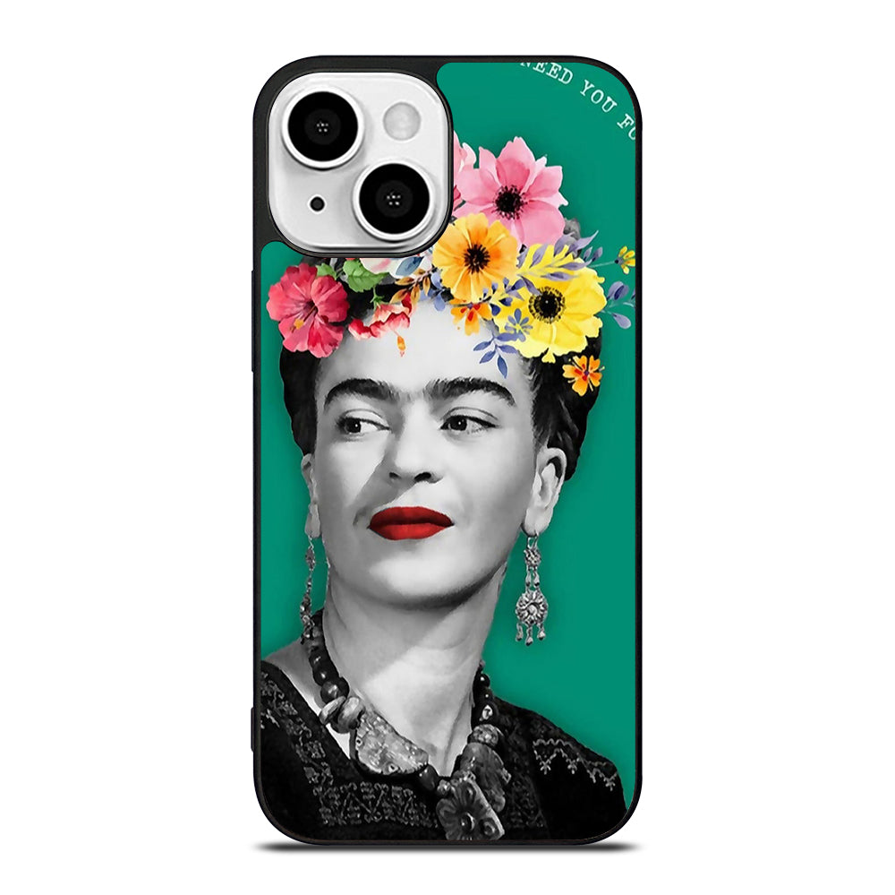 FRIDA KAHLO FACE ART iPhone 13 Mini Case Cover