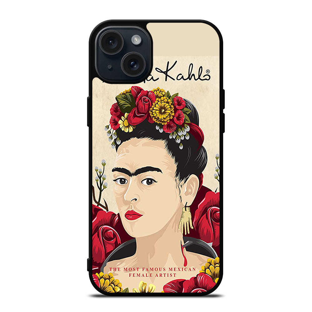 FRIDA KAHLO FLOWER iPhone 15 Plus Case Cover