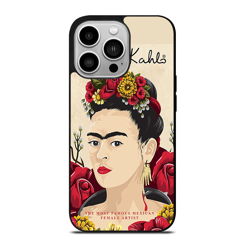 FRIDA KAHLO FLOWER iPhone 14 Pro Case Cover