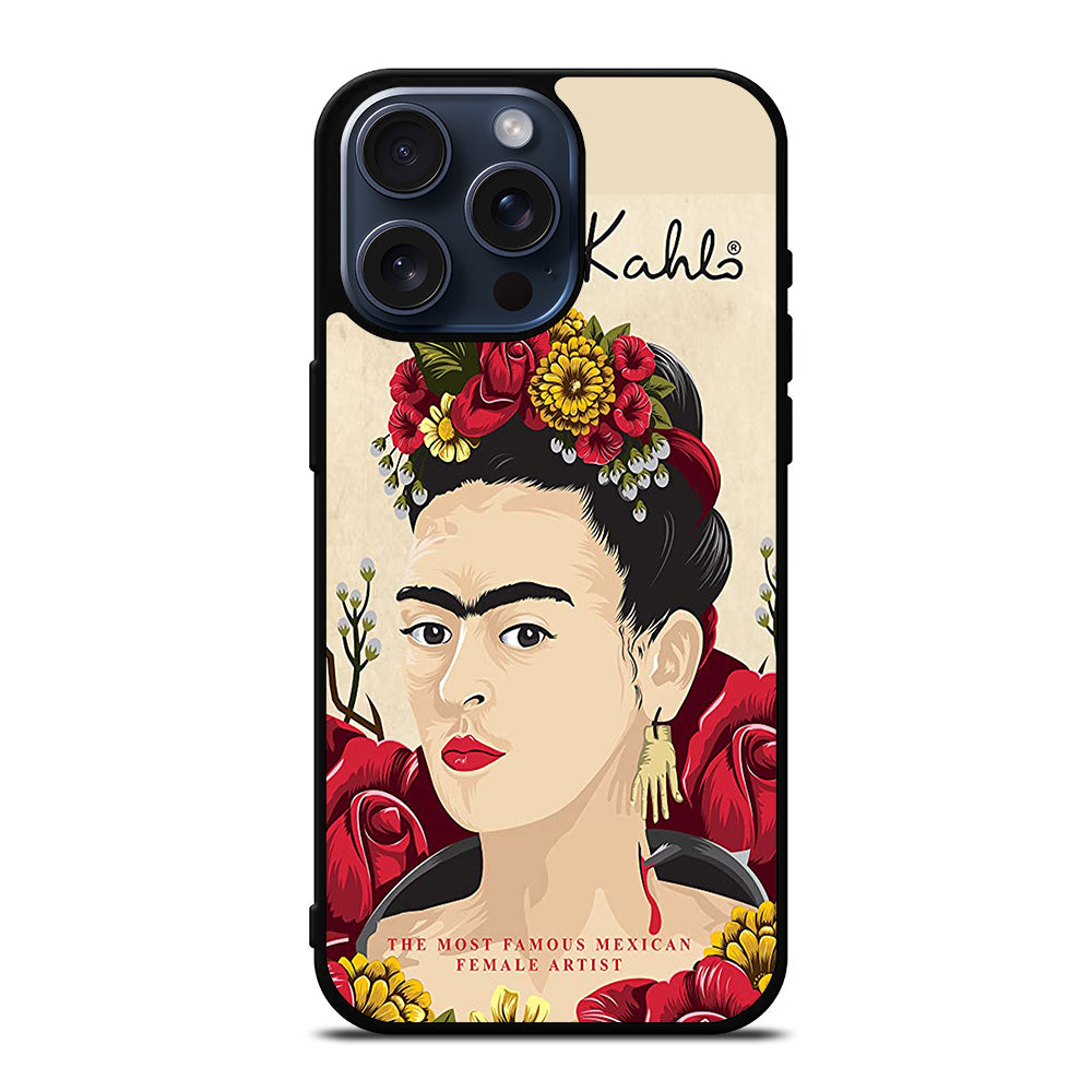 FRIDA KAHLO FLOWER iPhone 15 Pro Max Case Cover