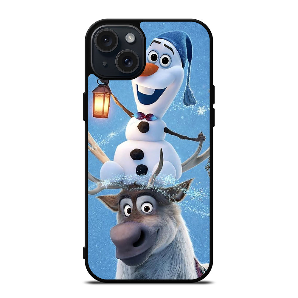 FROZEN OLAF AND SVEN CARTOON iPhone 15 Plus Case Cover