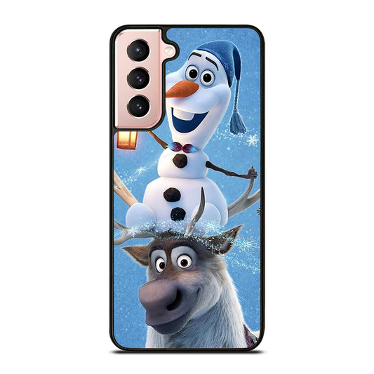 FROZEN OLAF AND SVEN CARTOON Samsung Galaxy S21 Case Cover