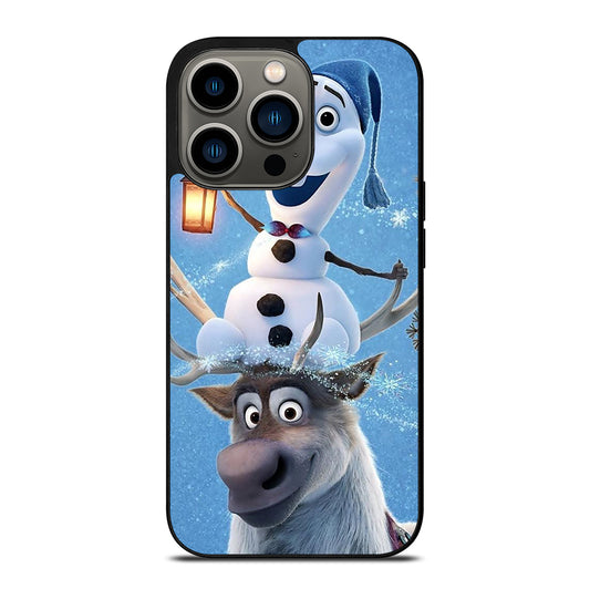 FROZEN OLAF AND SVEN CARTOON iPhone 13 Pro Case Cover