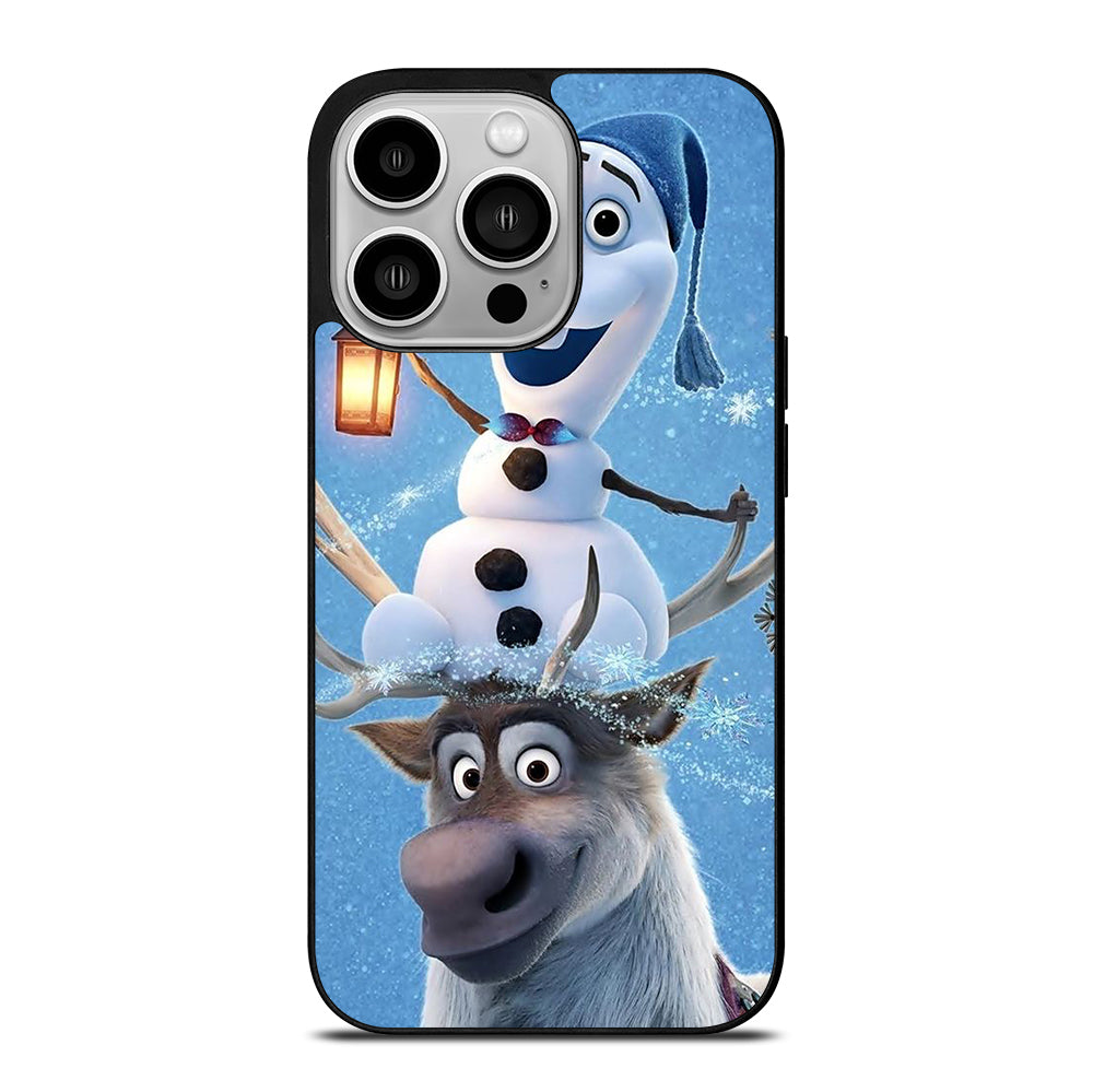 FROZEN OLAF AND SVEN CARTOON iPhone 14 Pro Case Cover
