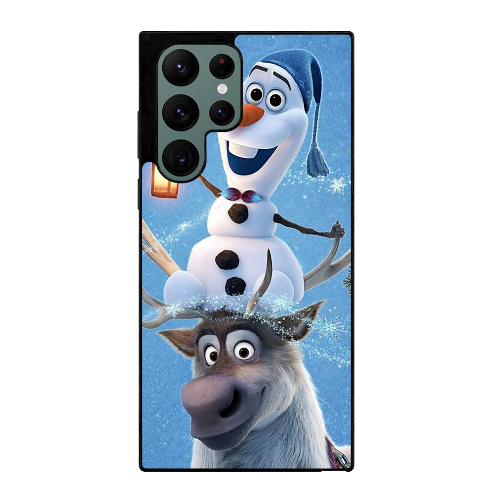 FROZEN OLAF AND SVEN CARTOON Samsung Galaxy S22 Ultra Case Cover