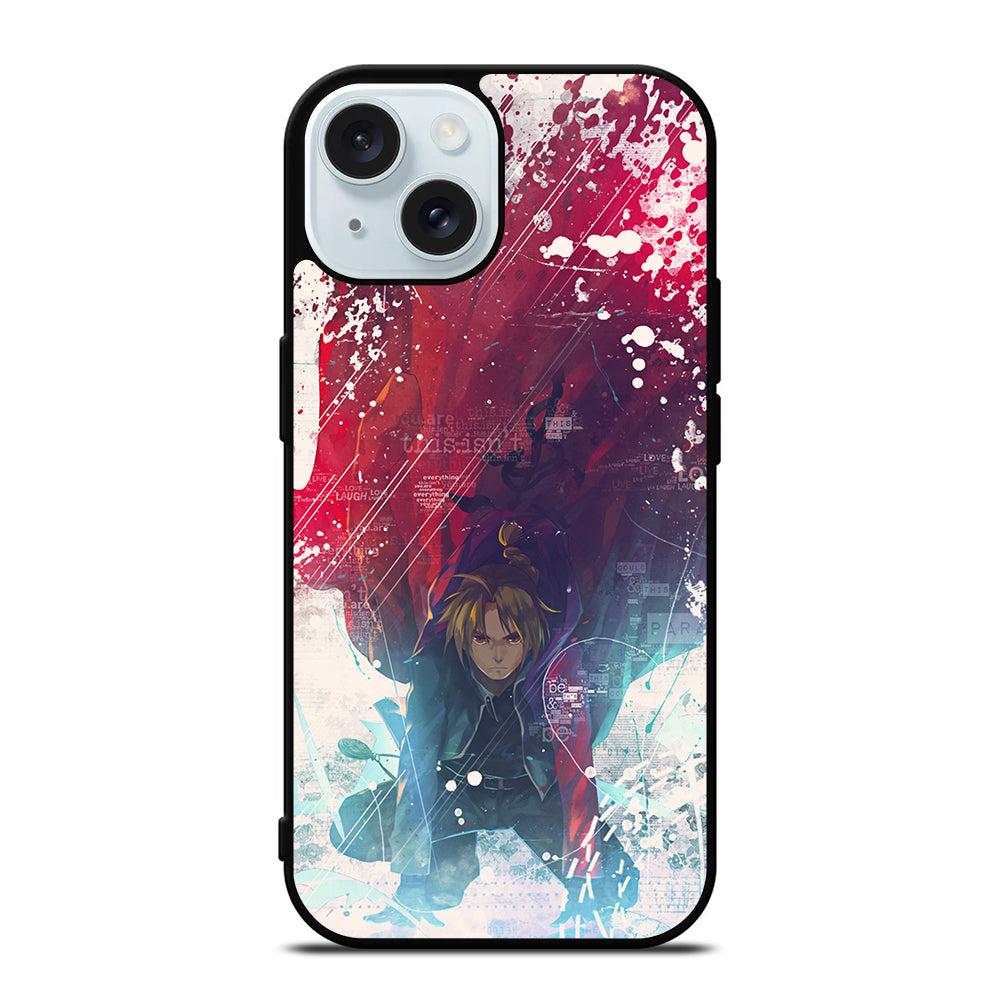 FULLMETAL ALCHEMIST EDWARD ELRIC iPhone 15 Case Cover