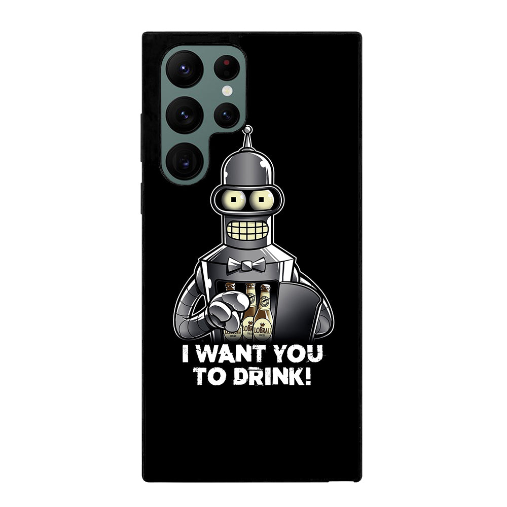 FUTURAMA BENDER QUOTE 2 Samsung Galaxy S22 Ultra Case Cover