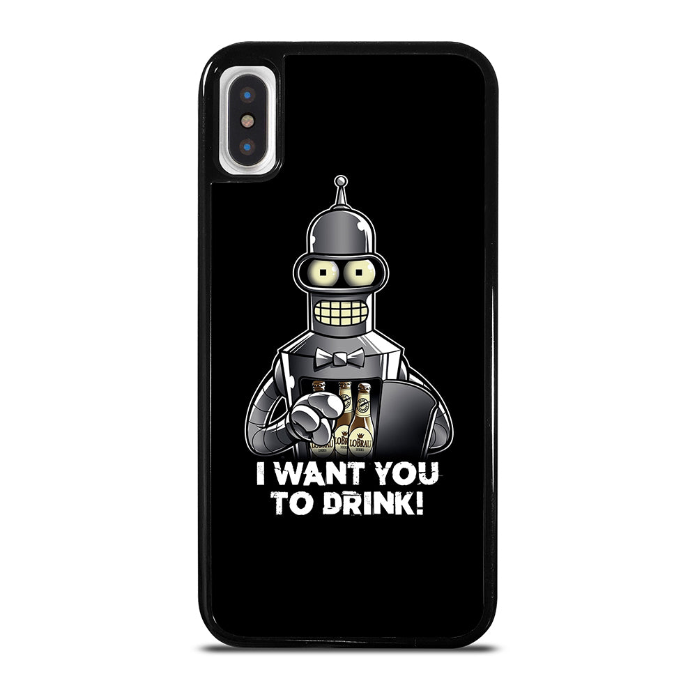 FUTURAMA BENDER QUOTE 2 iPhone X / XS Case Cover