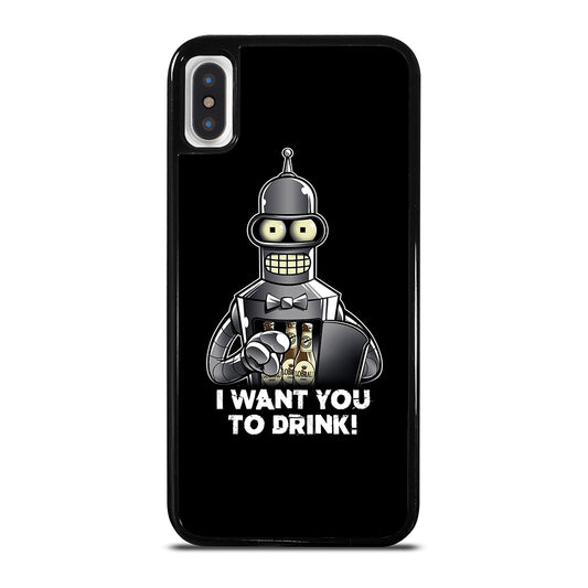 FUTURAMA BENDER QUOTE 2 iPhone X / XS Case Cover