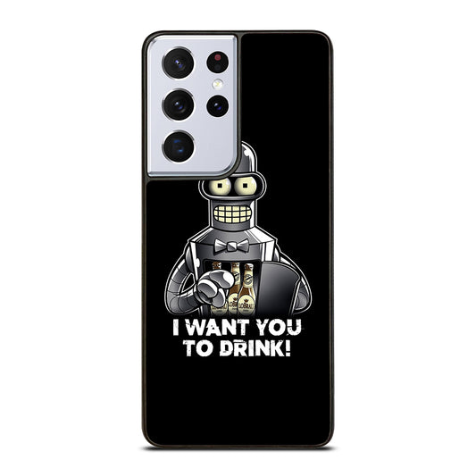 FUTURAMA BENDER QUOTE 2 Samsung Galaxy S21 Ultra Case Cover