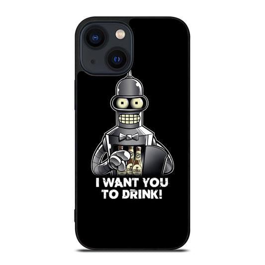 FUTURAMA BENDER QUOTE 2 iPhone 14 Plus Case Cover