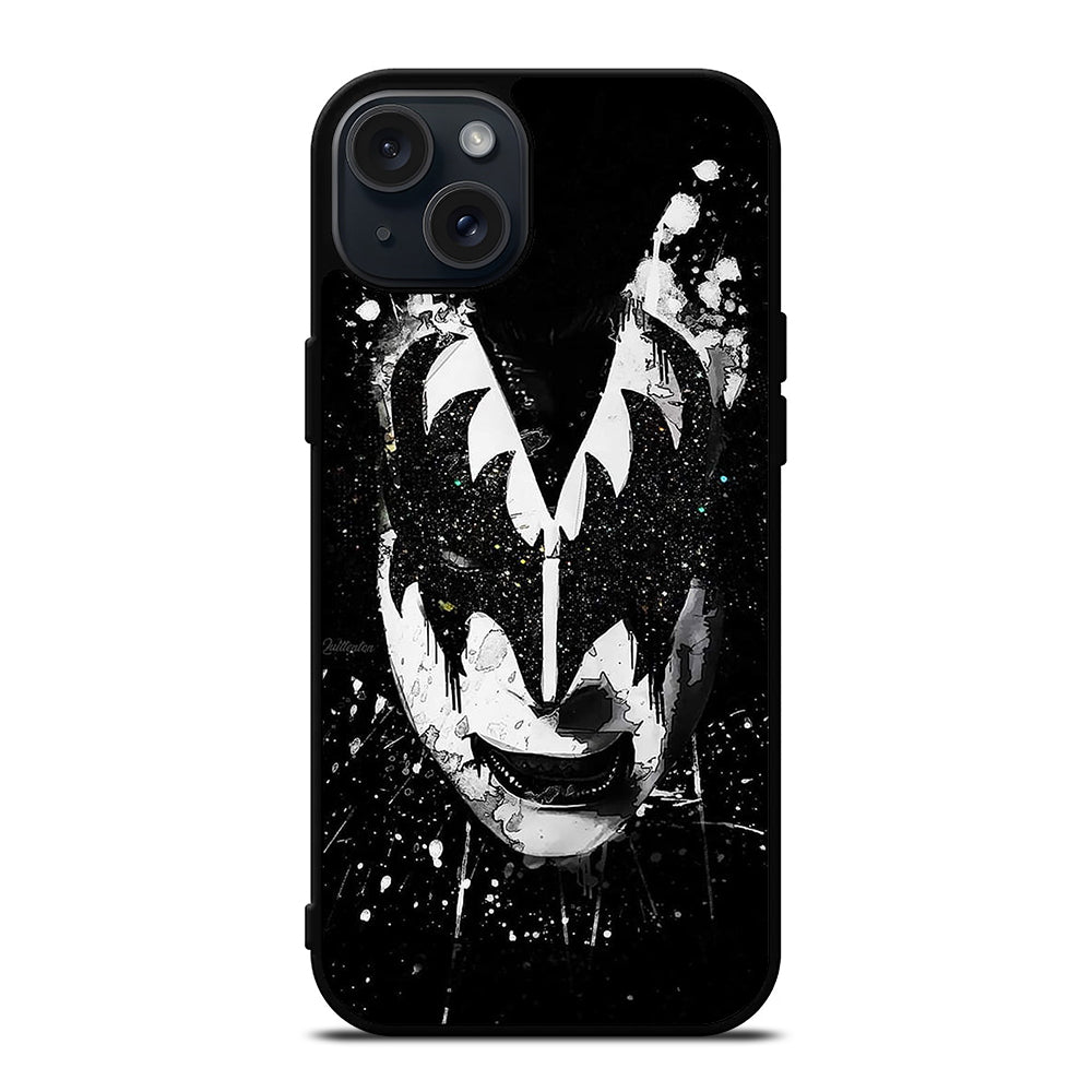 GENE SIMMONS FACE ART KISS BAND iPhone 15 Plus Case Cover